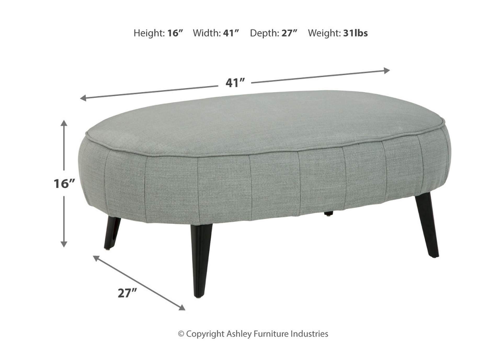 Hollyann Oversized Accent Ottoman,Signature Design By Ashley