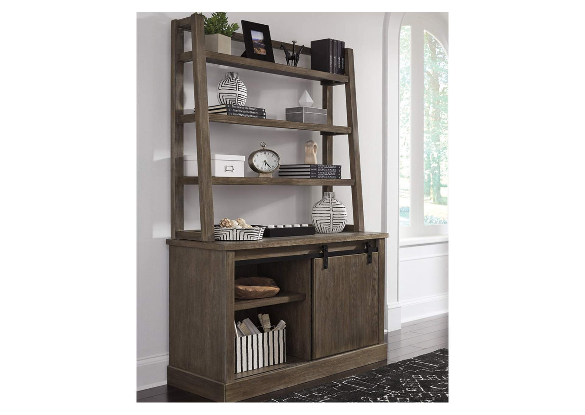 Luxenford 2-Piece Home Office Credenza with Hutch,Signature Design By Ashley