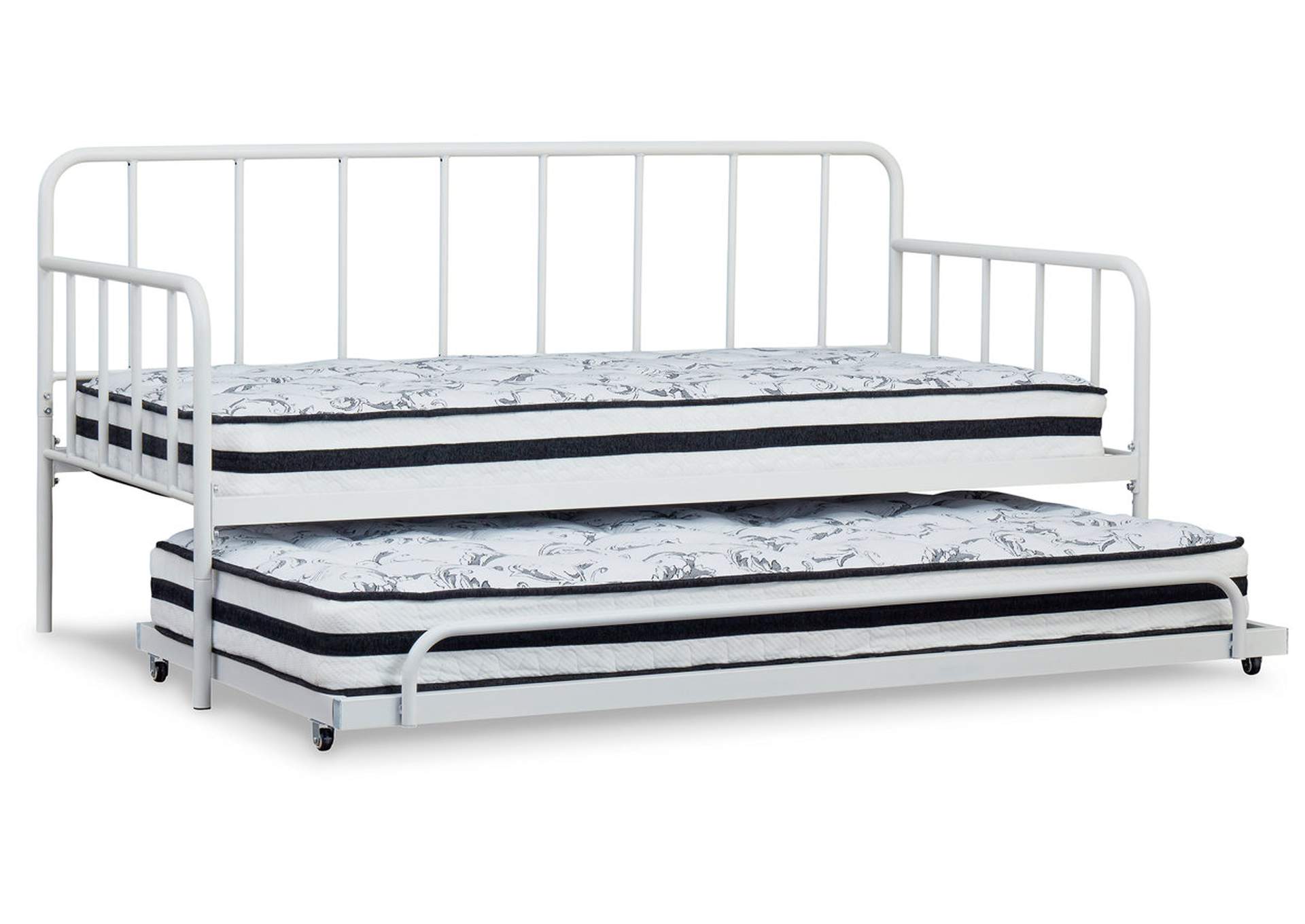 Trentlore Twin Metal Day Bed with Trundle,Signature Design By Ashley