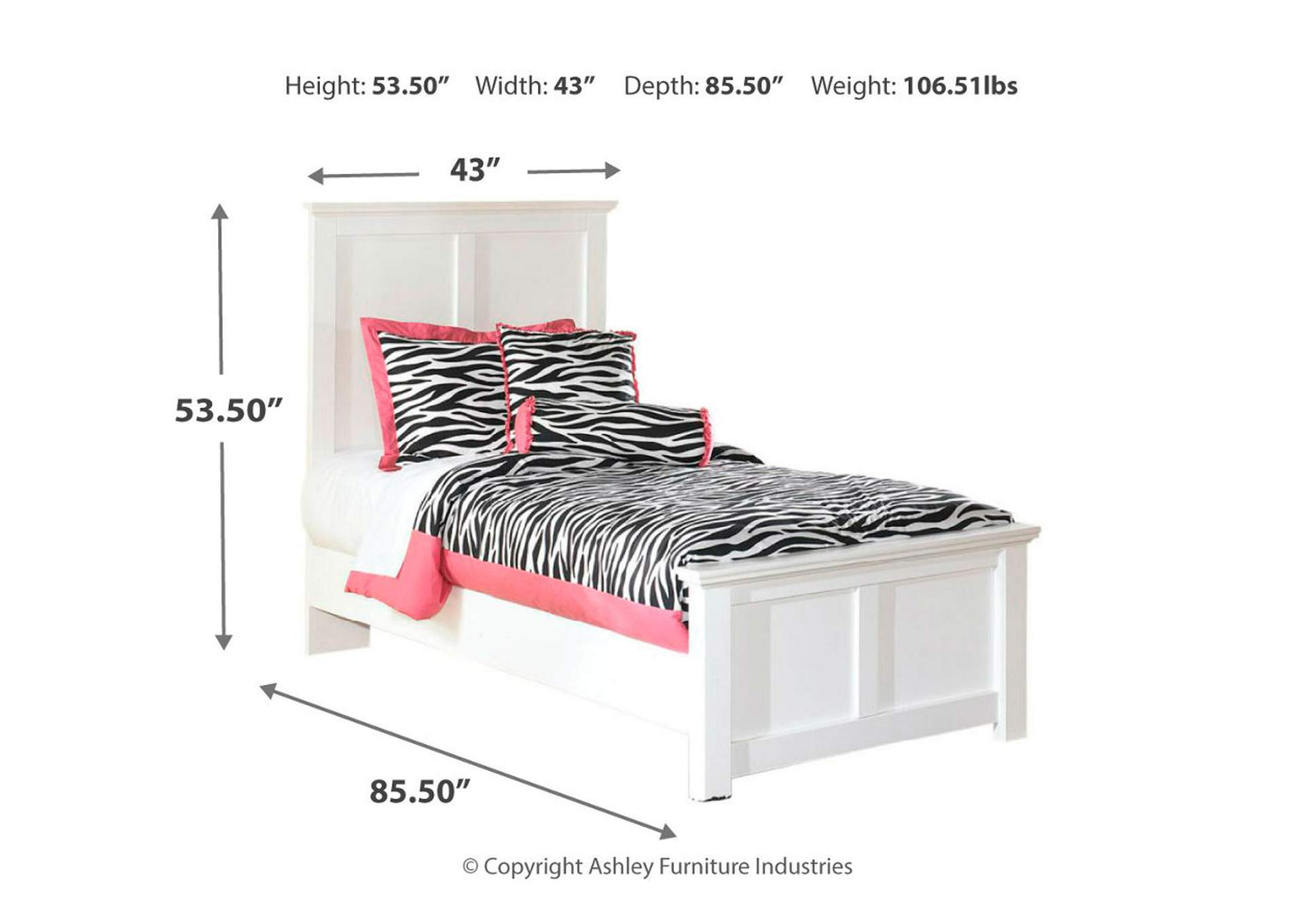 Bostwick Shoals Twin Panel Bed,Signature Design By Ashley