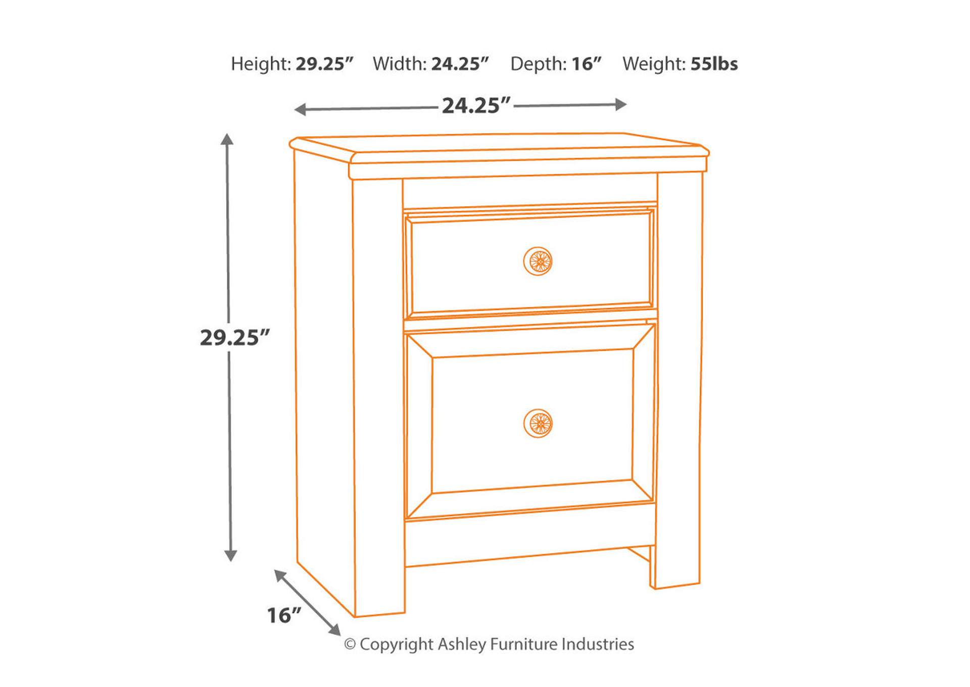 Paxberry Nightstand,Signature Design By Ashley