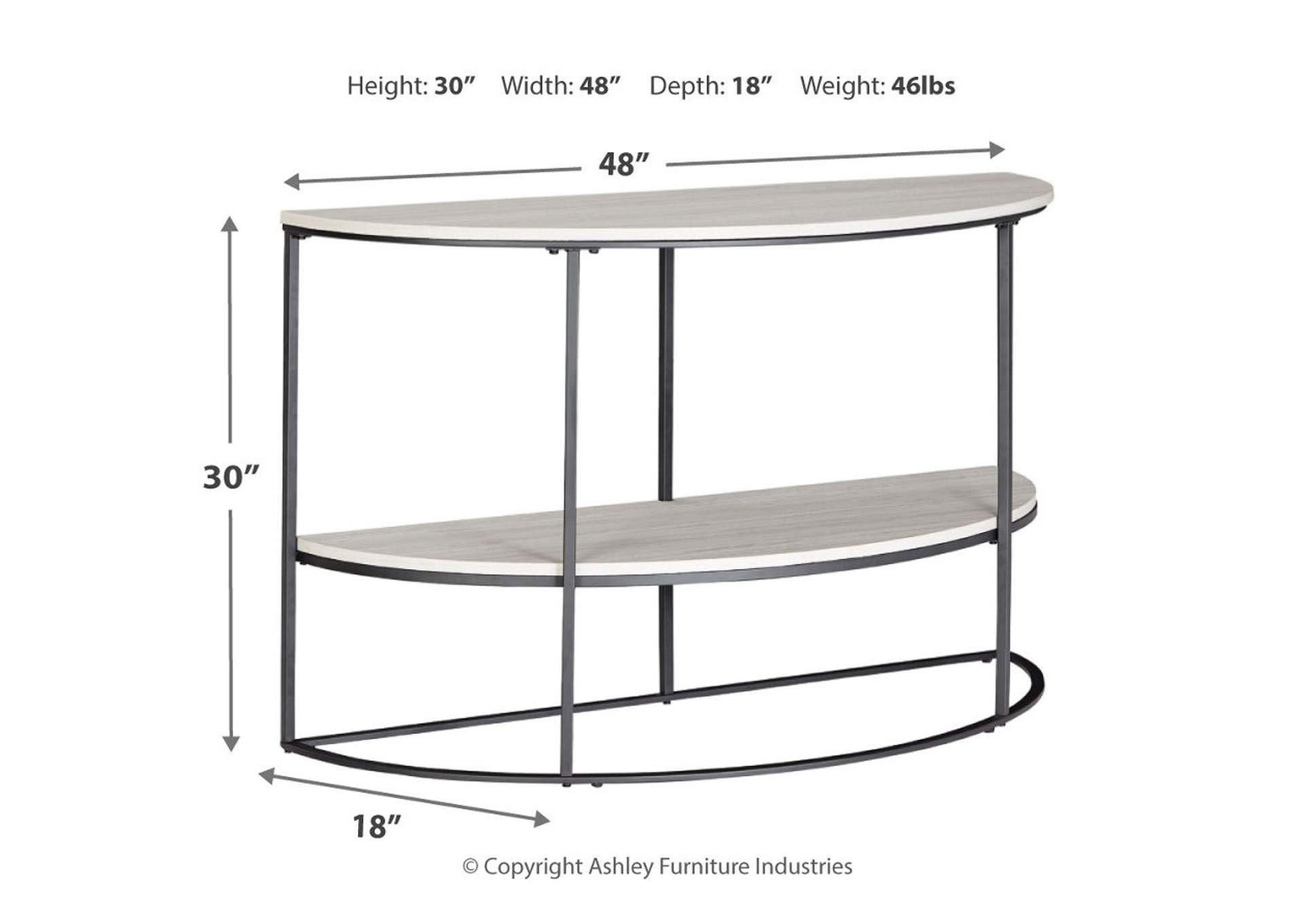 Bayflynn Sofa/Console Table,Signature Design By Ashley