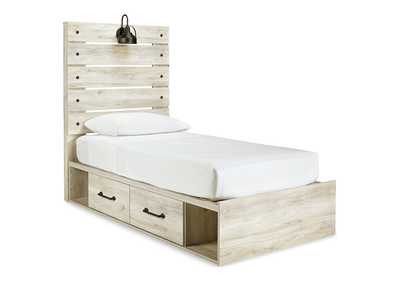 Image for Cambeck Twin Panel Bed with 2 Storage Drawers