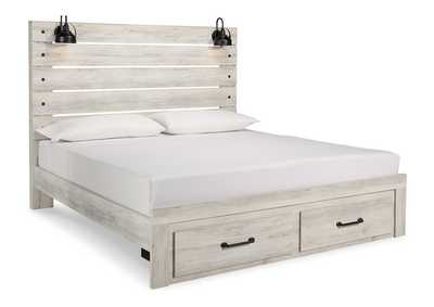 Image for Cambeck King Panel Bed with 2 Storage Drawers