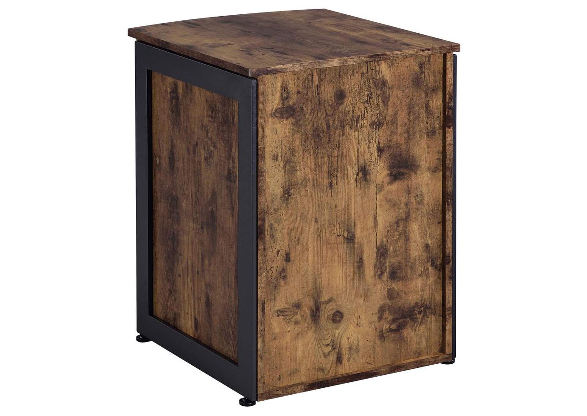 Estrella 3 - drawer File Cabinet Antique Nutmeg and Gunmetal,Coaster Furniture