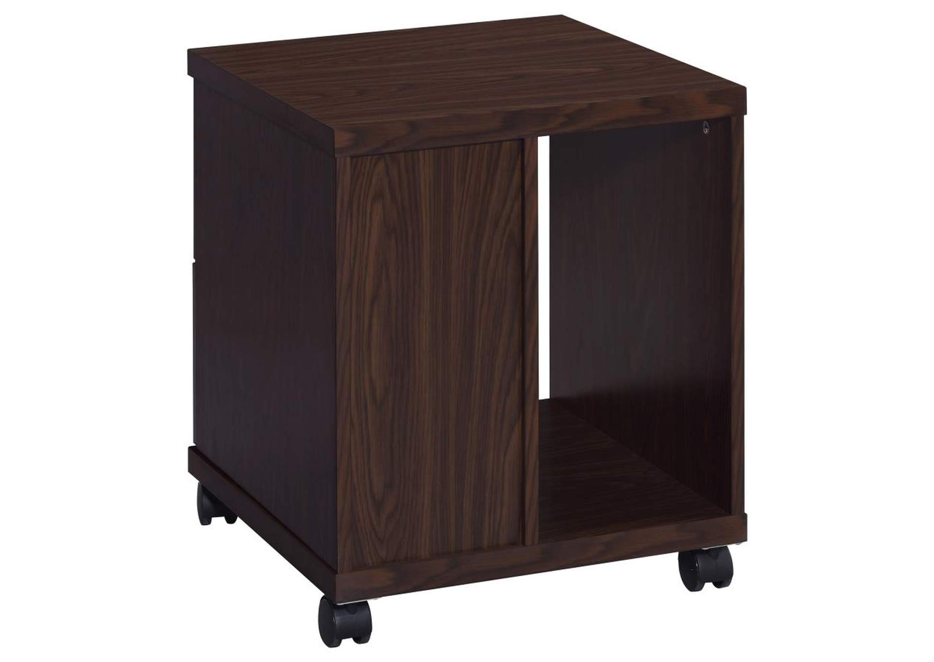 Russell 2-Drawer Cpu Stand Medium Oak,Coaster Furniture