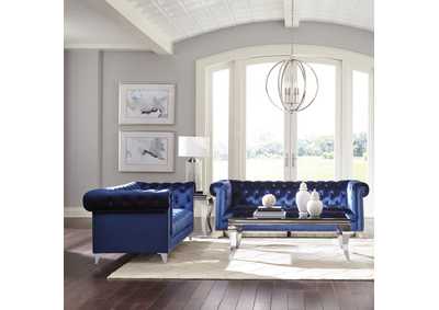 Bleker 2 - piece Tuxedo Arm Living Room Set Blue