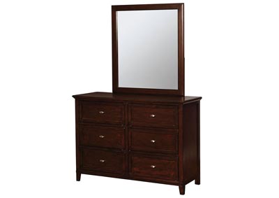 Brogan Brown Dresser and Mirror